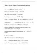 Medical Physics ABR part 1 constants and equations