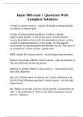 hspm 500 exam 1 Questions With Complete Solutions