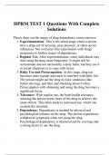 HPRM TEST 1 Questions With Complete Solutions