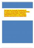 Test bank For Varcarolis' Foundations of Psychiatric-Mental Health Nursing 9th Edition by Margaret Jordan Halter | 2022/2023 | 9780323697071| Chapter 1-36 | Complete Questions and Answers A+.