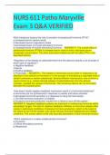 NURS 611 Patho Maryville Exam 3 Q&A VERIFIED