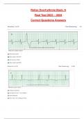 Relias Dysrhythmia Basic A Real Test 2023 – 2024 Correct Questions Answers