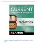 CURRENT Diagnosis and Treatment Pediatrics 24th Edition Hay Levin TEST BANK