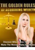 The Golden Rules of Acquiring Wealth