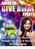 Guide to Give Away Events