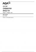  GCSE CHEMISTRY 8462/1H Paper 1 Higher Tier