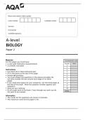 A-LEVEL BIOLOGY PAPER 2