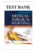 Testbank for Medical-Surgical Nursing Assessment and Management of Clinical Problems 9th Edition Test Bank