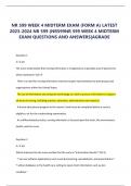 NR 599 WEEK 4 MIDTERM EXAM (FORM A) LATEST  2023-2024 NR 599 (NR599NR 599 WEEK 4 MIDTERM  EXAM QUESTIONS AND ANSWERS|AGRADE