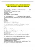 NATE CORE EXAM PRACTICE QUESTIONS WITH ANSWERS VERIFIED CORRECT