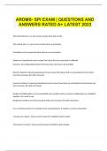 ARDMS- SPI EXAM | QUESTIONS AND ANSWERS RATED A+ LATEST 2023