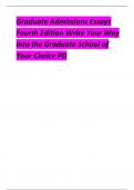 Graduate Admissions Essays Fourth Edition Write Your Way into the Graduate School of Your Choice PD 1 Nursing Textbooks Nursing Textbooks