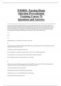 WB4081- Nursing Home Infection Preventionist Training Course 75  Questions and Answers