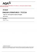 AQA  A-level ENGLISH LITERATURE B  7717/1A Paper 1A   Literary genres: Aspects of tragedy   Mark scheme June 2023 