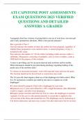 ATI CAPSTONE POST ASSESSMENTS EXAM QUESTIONS 2023 VERIFIED QUESTIONS AND DETAILED ANSWERS A GRADED