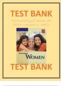 Test Bank for The Psychology of Women, 7th Edition Margaret W. Matlin