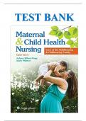 Testbank for Maternal and Child Health Nursing 8th Edition by JoAnne Silbert Test Bank.