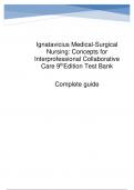 Ignatavicius Medical-Surgical Nursing: Concepts for Interprofessional Collaborative Care 9th Edition Test Bank