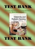 Testbank for Maternity and Pediatric Nursing 3rd Edition Ricci, Kyle, Carman Test Bank.