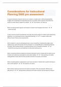 Wgu D005 Considerations for Instructional Planning  pre Questions with 100% Correct Answers | Updated 2023 | Guaranteed A+