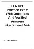 ETA CPP Exam Full Bundle 2024