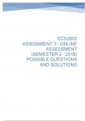 ECS2602 - ASSIGNMENT 3 - SEMESTER 2  GRADED A+ (perfect solution)