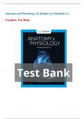 Test Bank - Anatomy and Physiology, 1st Edition (Elizabeth Co, 2023), Chapter 2-27 | All Chapters