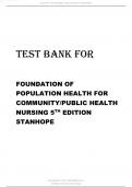 TEST BANK FOR FOUNDATION OF POPULATION HEALTH FOR COMMUNITY PUBLIC HEALTH NURSING 5TH EDITION STANHOPE.pdf