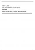 TEST BANK Pharmacology and the Nursing Process 8th Edition Linda Lane Lilley, Shelly Rainforth Collins, Julie S. Snyder Chapter 1-58 LATEST COMPLETE A+ GUIDE