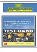 TEST BANK & Solution Manual For Principles of Auditing and Other Assurance Services 22nd Edition by Ray Whittington, Kurt Pany, All Chapters Complete, Newes