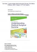 Test Bank - Understanding Medical-Surgical Nursing, 7th Edition (Williams, 2023), Chapter 1-57 | All Chapters