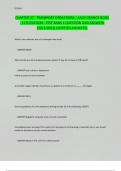 CHAPTER 37 - TRANSPORT OPERATIONS - AAOS ORANGE BOOK - 11TH EDITION - TEST BANK 1 QUESTION AND ANSWERS (2023/2024) (VERIFIED ANSWERS)