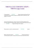 NBSTSA CST CERTIFICATIONEXAMS 2023/2024