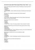 ESTHETICIAN WRITTEN EXAM PRACTICE TEST 1 & 2 