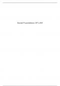 Social Foundations OF LAW