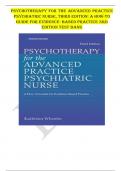 Psychotherapy for the Advanced Practice Psychiatric Nurse, Third Edition