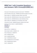 BRM Test 1 with Complete Questions and Answers 100% Correct(SCORED A+)BRM Test 1 with Complete Questions and Answers 100% Correct(SCORED A+)