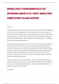 NGN) 2023 FUNDAMENTALS OF NURSING (NUR 211) GAIT ANALYSIS SIMPLIFIED CLASS NOTES