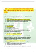 2023 ATI-RN=COMPREHENSIVE PREDICTOR  2023 =FORM A,B &C=UPDATED VERSION TEST BANK    1.	A nurse in a pediatric unit is preparing to insert an IV catheter for 7-year- old. Which of the following actions should the nurse take?         A.	(Unable to read)  B.