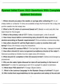 Ryanair Initial Exam 2023 Questions With Complete Updated Solutions