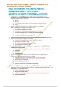 2023/2024 RN ATI MATERNAL NEWBORN PROCTORED EXAM QUESTIONS WITH VERIFIED ANSWERS