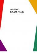 AUE2602 EXAM PACK