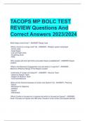 Exam (elaborations) TACOPS MP BOLC 