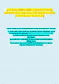 Test Bank Pharmacology A Patient-Centered Nursing Process Approach, 11th Edition by Linda E. McCuistion Chapter 1-58| WITH COMPLETE SOLUTION