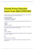 Exam (elaborations) Florida Pump Operator  