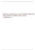 PORTH’S_ESSENTIALS_OF_PATHOPHYSIOLOGY_5TH_EDITION_NORRIS_TEST_BANK (VERIFIED A+)