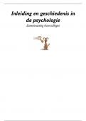College aantekeningen Inleiding en geschiedenis van de psychologie (595101-B-5)  Pioneers of Psychology