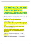 NUR 232 FINAL EXAM TEST  QUESTIONS AND 100%  VERIFIED ANSWER LATEST  