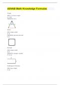 ASVAB Math Knowledge Formulas