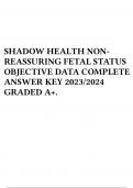 SHADOW HEALTH FOCUSED EXAM- NON REASSURING FETAL STATUS(LUNA MORALES) COMPLETE ANSWER KEY 2023/2024 GRADED A+